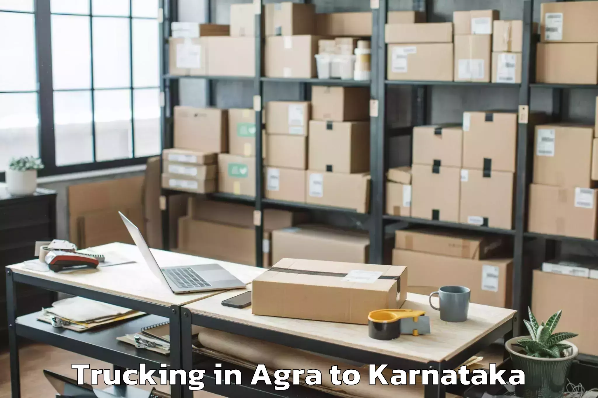 Hassle-Free Agra to Alnavar Trucking